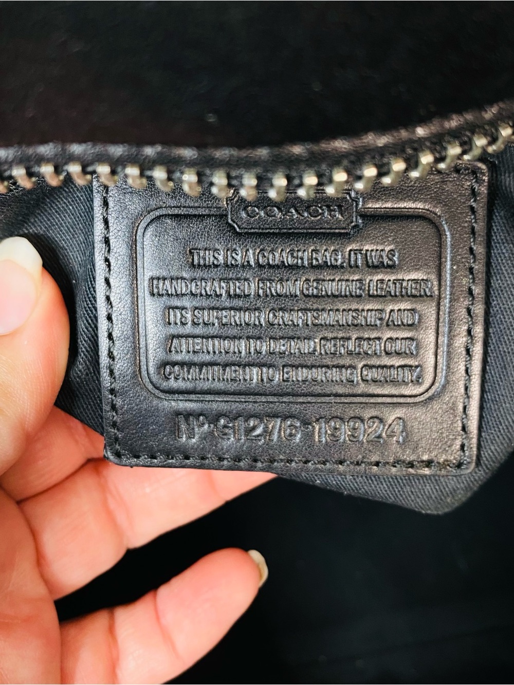 Coach Legacy Tanner Tote Black Glove Tanned Leather Tassel Bag 19924 - Picture 11 of 11